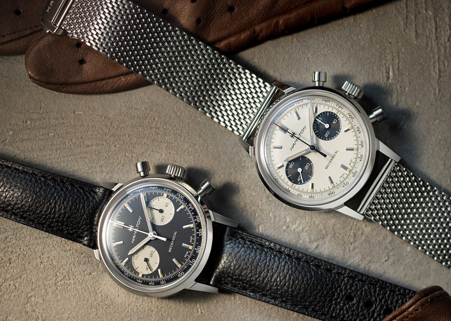 Chez Hamilton, les chronographes vintage jouent la carte de l'élégance