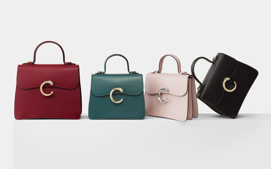 Les quatre coloris du nouveau sac Panthère de Cartier