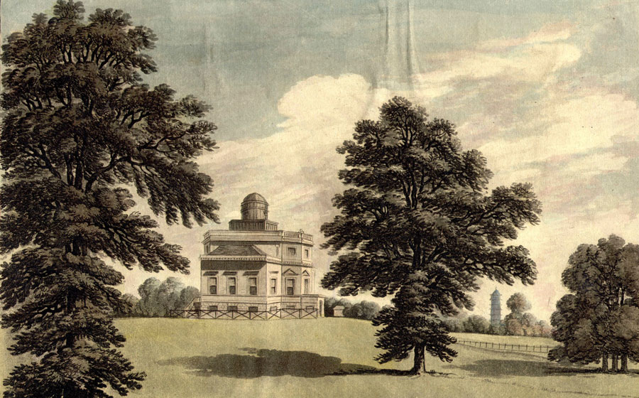 Image de l’observatoire de Kew Teddington vers 1800. 