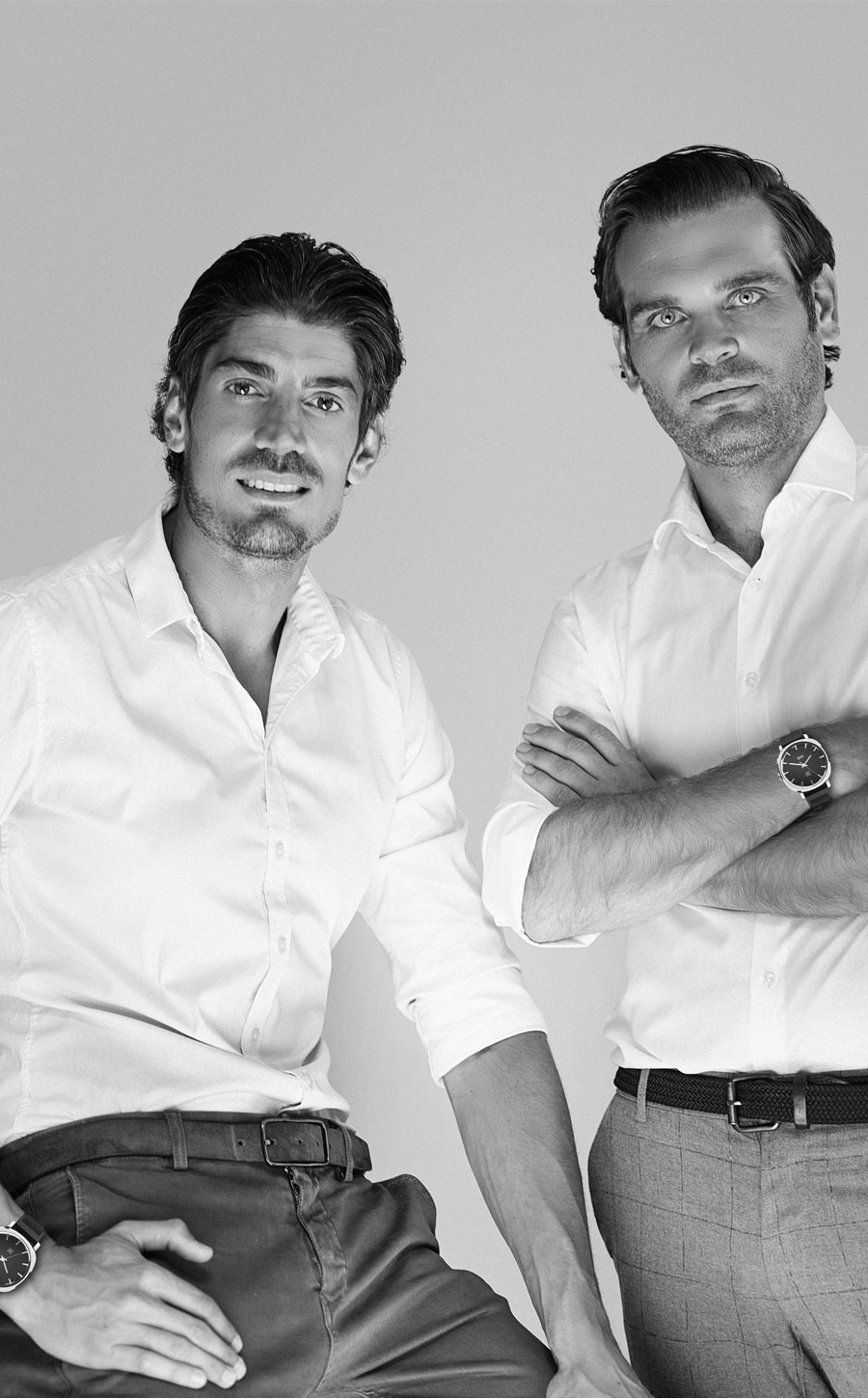 Les créateurs de la marque Apose, Didier Finck et Ludovic Zussa.