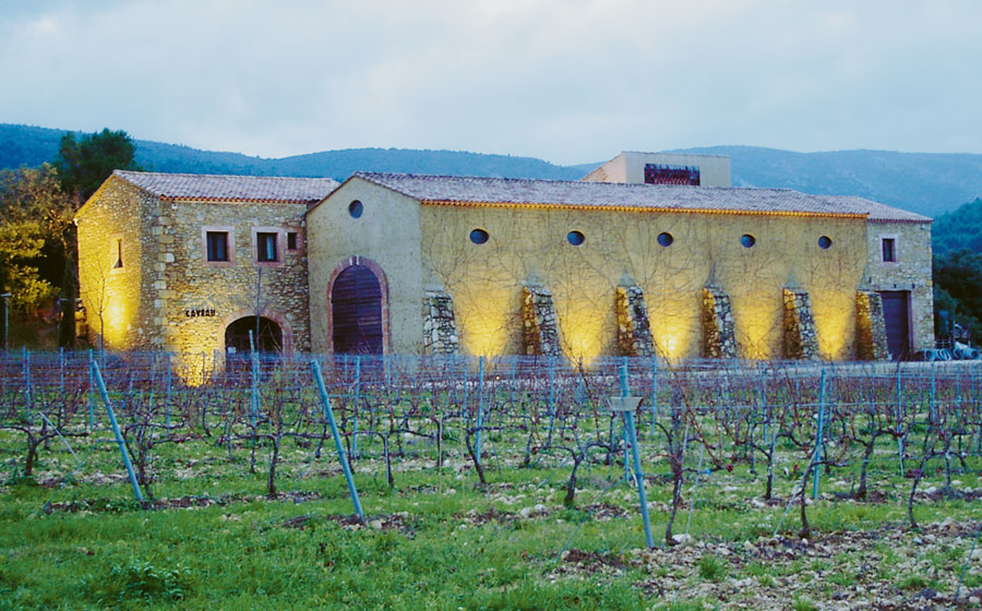 Les caves et les vignes du Domaine de Marie.