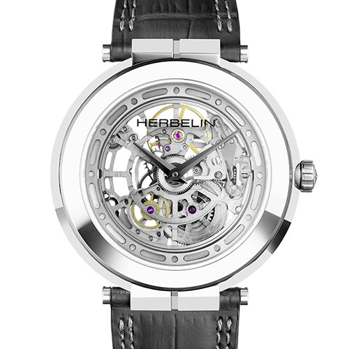 La Montre de l'année 2022 - Gagnante catégorie de 1 001 € à 2 000 €, la Herbelin Newport Slim Mechanical Skeleton