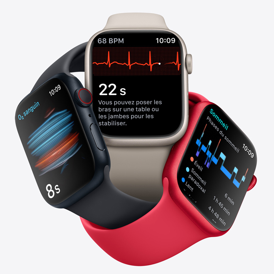 Les capteurs de santé de l'Apple Watch Serie 8 apportent des données pour mieux comprendre sa santé.