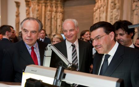 Frédéric Mitterrand, Alain Griset and Juan-Carlos Torres