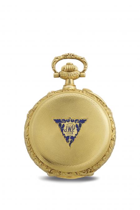 The back of the piece features the monogram JWP - James Ward Packard.
