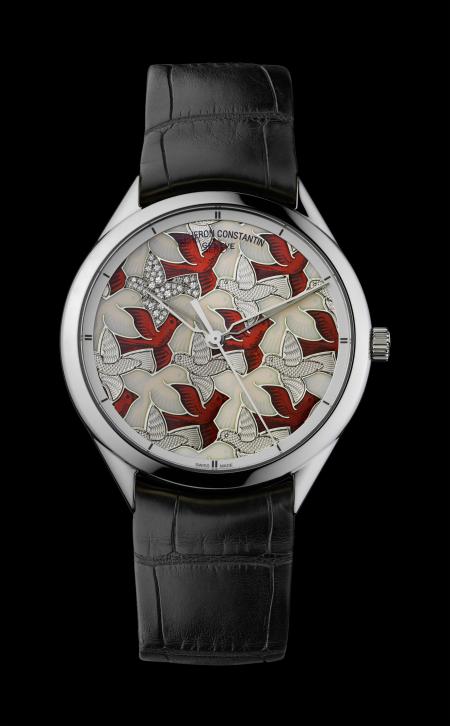 The dial of this superb Vacheron Constantin timepiece is inspired by a drawing of Escher.