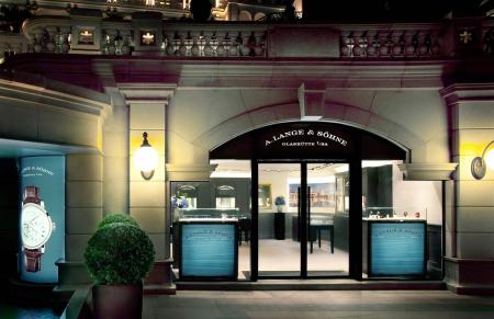 The entrance of the new A. Lange & Söhne boutique in Hong Kong.