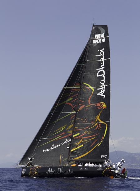 The new Volvo Open 70 racing yacht