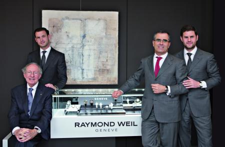 Raymond Weil : a family story… Raymond Weil, Olivier, Elie and Pierre Bernheim.