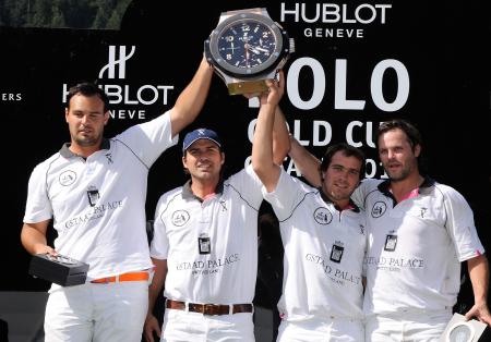 Team Gstaad Palace received the honors at the Hublot Polo Gold Cup Gstaad.