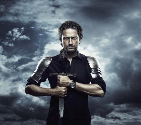 Gerard Butler wearing a ROGER DUBUIS Excalibur skeleton double flying tourbillon.