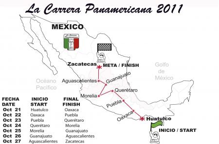 Road of la Carrera Panamericana 2011. 