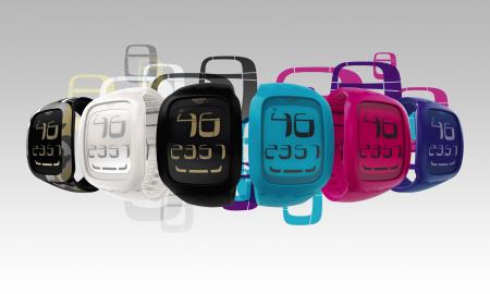 The Swatch Touch 2011 collection : ergonomic watches with big-screen LCD dials and a touch-sensitive zone.