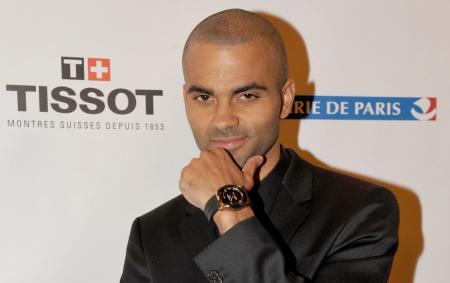 Tony Parker with the Tissot Racing-Touch Tony Parker, a 4 999 pieces limited edition. 