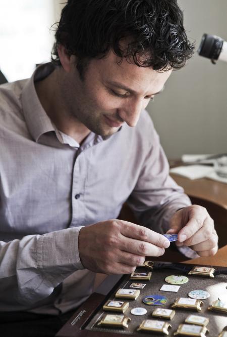 Darren Turner, Aston Martin Racing pilot, at the Manufacture Jaeger-LeCoultre. 