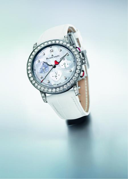 The Saint-Valentin Chronograph 2012 of Blancapin : a gift from the heart.