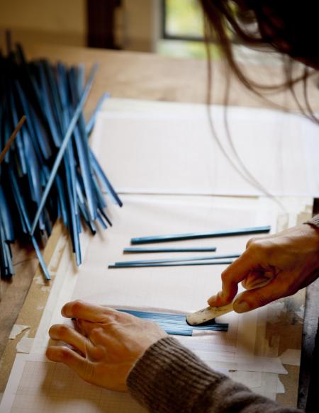 The ancient art of straw marquetry.