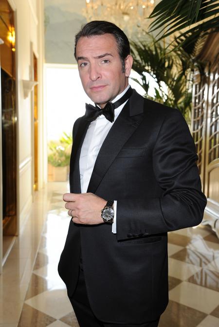 Jean Dujardin wearing Jaeger-LeCoultre Memovox Tribute To Deep Sea at Oscars 2012 © Pascal Le Segretain/WireImage