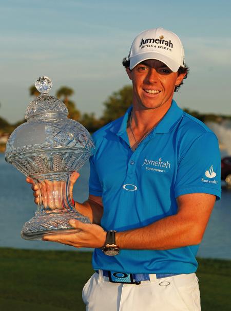 Rory Mcllroy with the Audemars Piguet Royal Oak Offshore Grand Prix.