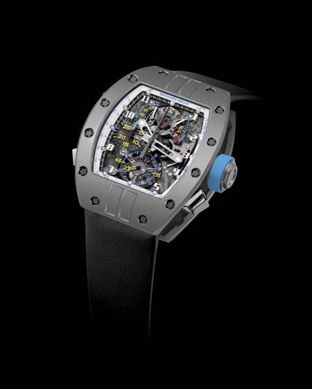 The RM 008 LMC Tourbillon Chronograph Watch : a limited edition of 2 pieces in titanium. 