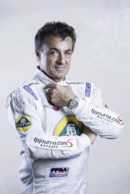 Jean Alesi with the F.P. Journe Centigraphe Sport.