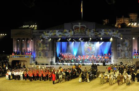 The Diamond Jubilee Pageant ceremony in the Windsor Castle.