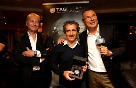 Michel Ferry, Alain Prost and Jean-Christophe Babin.