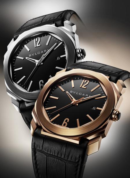 Octo of Bulgari - Available with a pink gold or steel case.