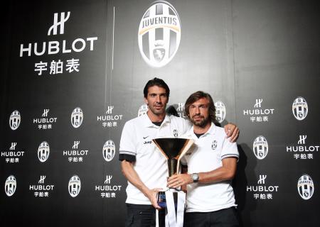 Gianluigi Buffon and Andrea Pirlo. 