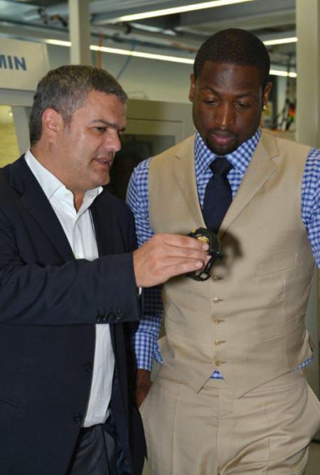 Dwyane Wade with Ricardo Guadalupe, CEO of Hublot.