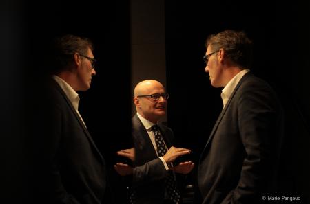 Laurent Blanc and Georges Kern, IWC CEO.