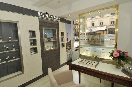 The Baume & Mercier showcase at Harrison rue de la Paix in Paris. 