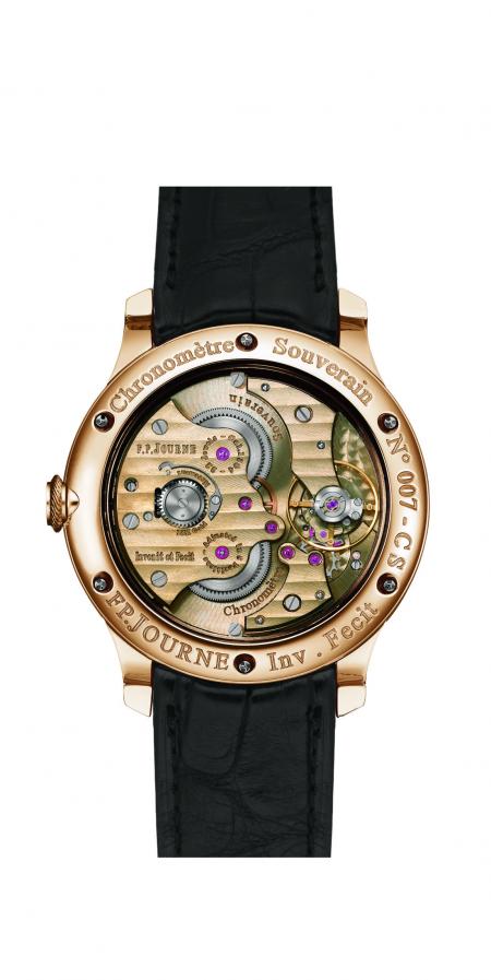 The Chronomètre Souverain F.P Journe backside. 