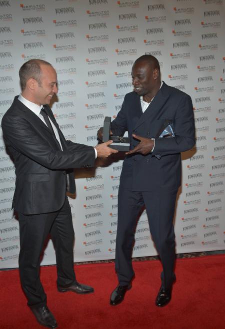 Sylvain Dolla, CEO of Hamilton International, and Omar Sy.©Hamilton International Ltd