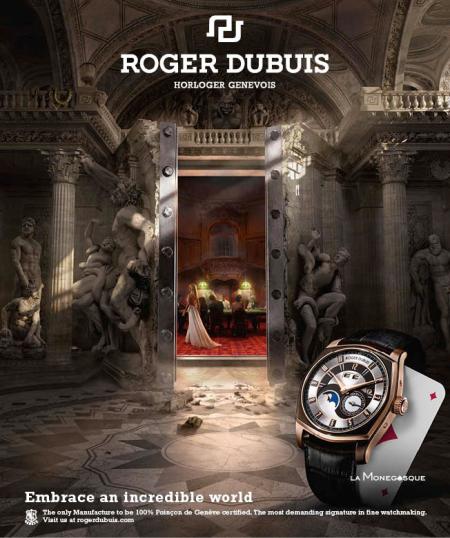 The Roger Dubuis advertising campaign has won the Premier Prix du Jury in the Print/Poster category, awarded on 26 October 2012 by the Swiss publishing house, Ringier.