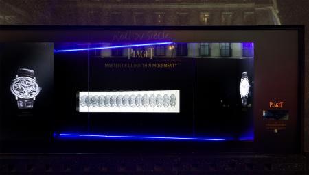 Piaget - Digital window in Galeries Lafayette Haussmann. 