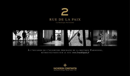 Vacheron Constantin makes an appointment with you 2 rue de la Paix. 