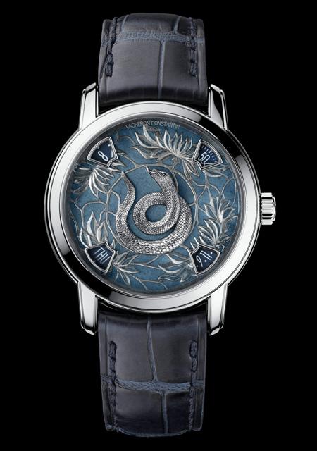 The Legend of the Chinese Zodiac - Year of the Snake - Platinum - Grand Feu Enamel Dial - Alligator Strap