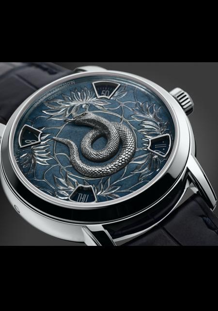 The Legend of the Chinese Zodiac - Year of the Snake - Platinum - Grand Feu Enamel Dial - Alligator Strap