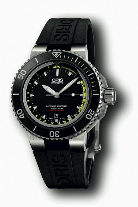 The new Oris Aquis Depth Gauge. 