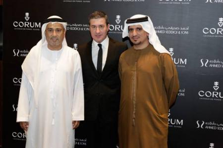 Mr. Abdul Hamied Seddiqi, Vice Chairman Ahmed Seddiqi & Sons – Mr. Antonio Calce, CORUM Partner & CEO – Mr. Mohammed Abdulmagied Seddiqi, VP Sales & Retail Ahmed Seddiqi & Sons.