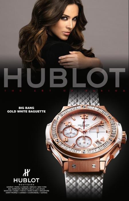 Hublot advertising campaign with Jacky Bracamontes. 