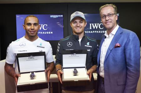 Nico Rosberg and Lewis Hamilton new ambassadors of IWC Schaffhausen