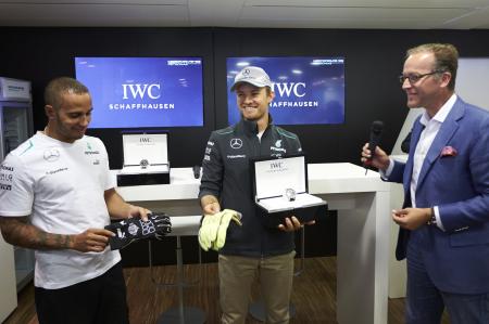Nico Rosberg and Lewis Hamilton new ambassadors of IWC Schaffhausen