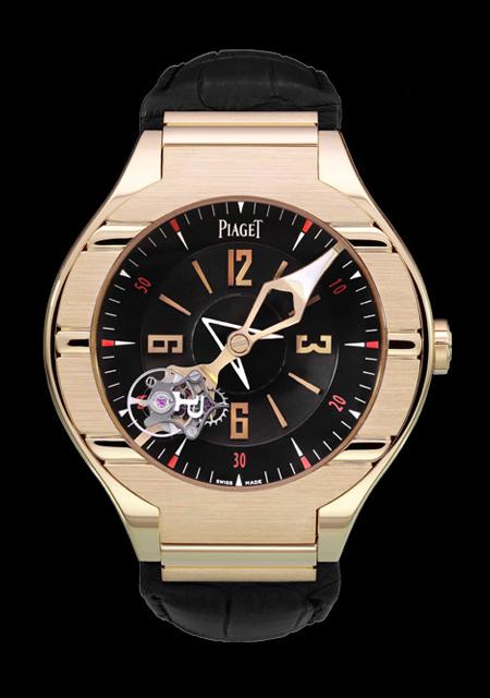 Piaget Polo tourbillon - Pink gold case - Hand-winding movement - Unique Piece for Dubail