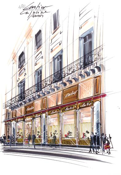 Cartier - A new Parisian shop in 12 Boulevard of the Capucines