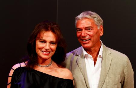 Jacqueline Bisset and Jean-Marc Jacot, CEO of Parmigiani