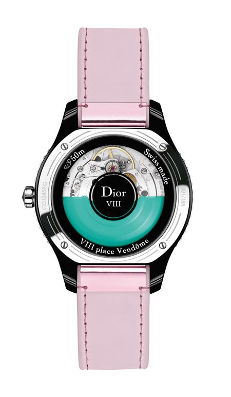 DIOR VIII CERAMIC AND METALLIC PINK STRAP - LAUNCH: JANUARY 2014