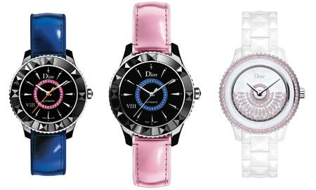 DIOR VIII CERAMIC AND METALLIC PINK AND BLUE STRAP - LAUNCH: JANUARY 2014 