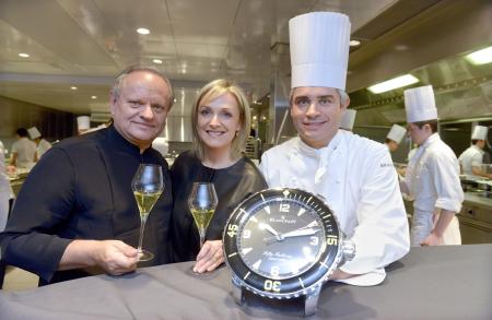 Joël Robuchon, Brigitte and Benoit Violier